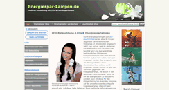 Desktop Screenshot of energiespar-lampen.de